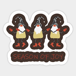 Season of joy design Sticker